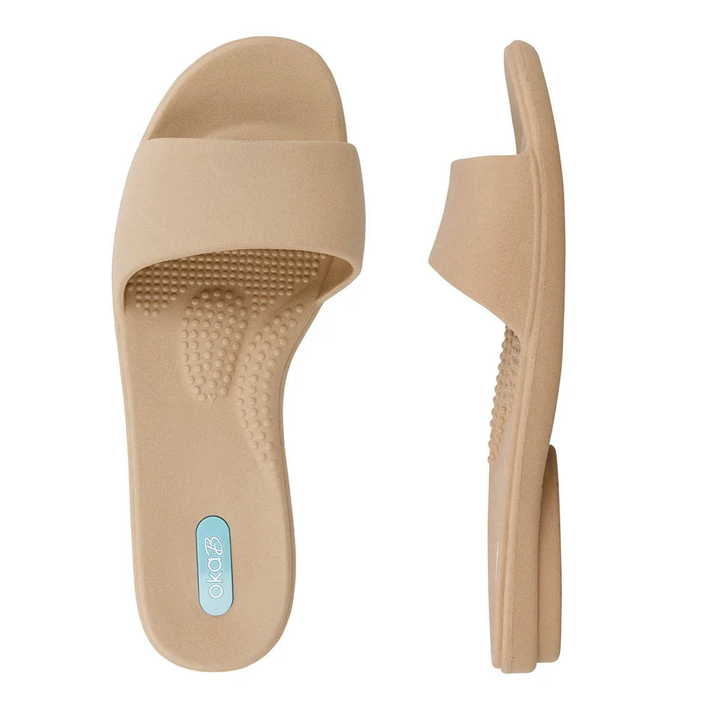 The Grace Slide Sandal ($28) in Chai.