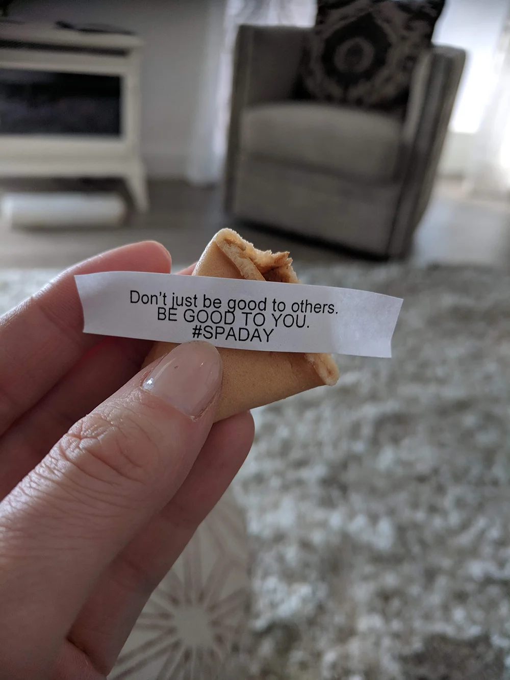 The spa offers fortune cookies, as well as chocolate and seasonal treats