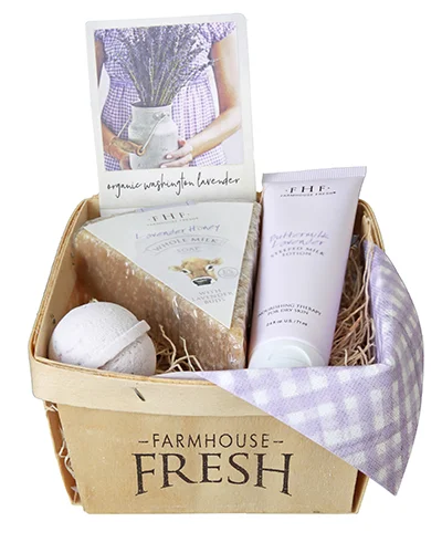 The FarmHouse Fresh Lavender Harvest Gift Basket.