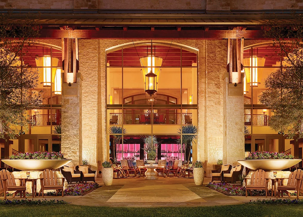 The back porch at the JW Marriott San Antonio Hill Country Resort & Spa.
