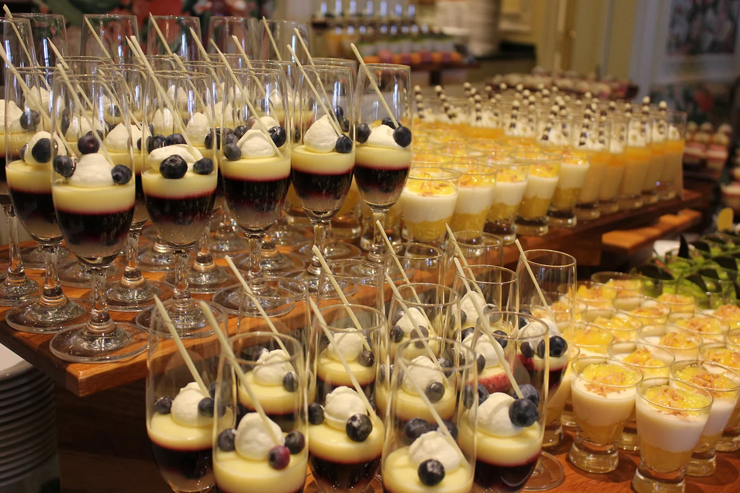 Delectable desserts at The Grand America’s Sunday brunch.
