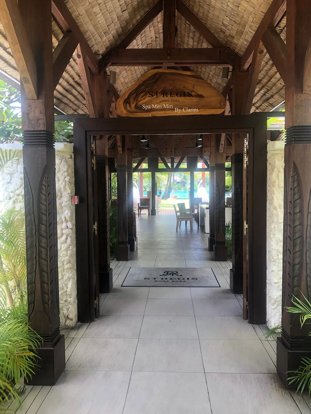 The entrance to Miri Miri Spa by Clarins.
