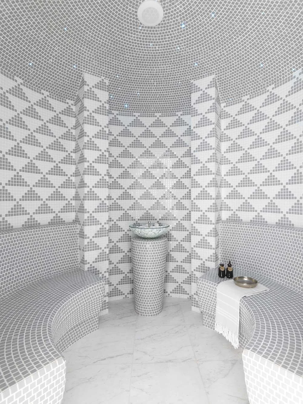 The rasul steam room.