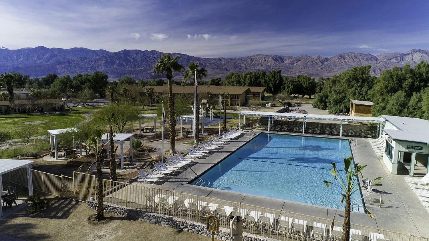Among the hotel’s amenities is a spring-fed pool that is consistently 87 degrees.