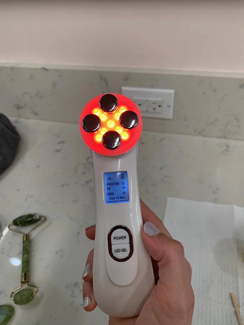 LED lights kill bacteria and promote collagen.