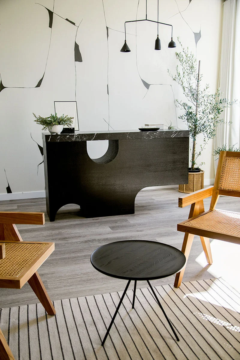 The spa’s reception area.