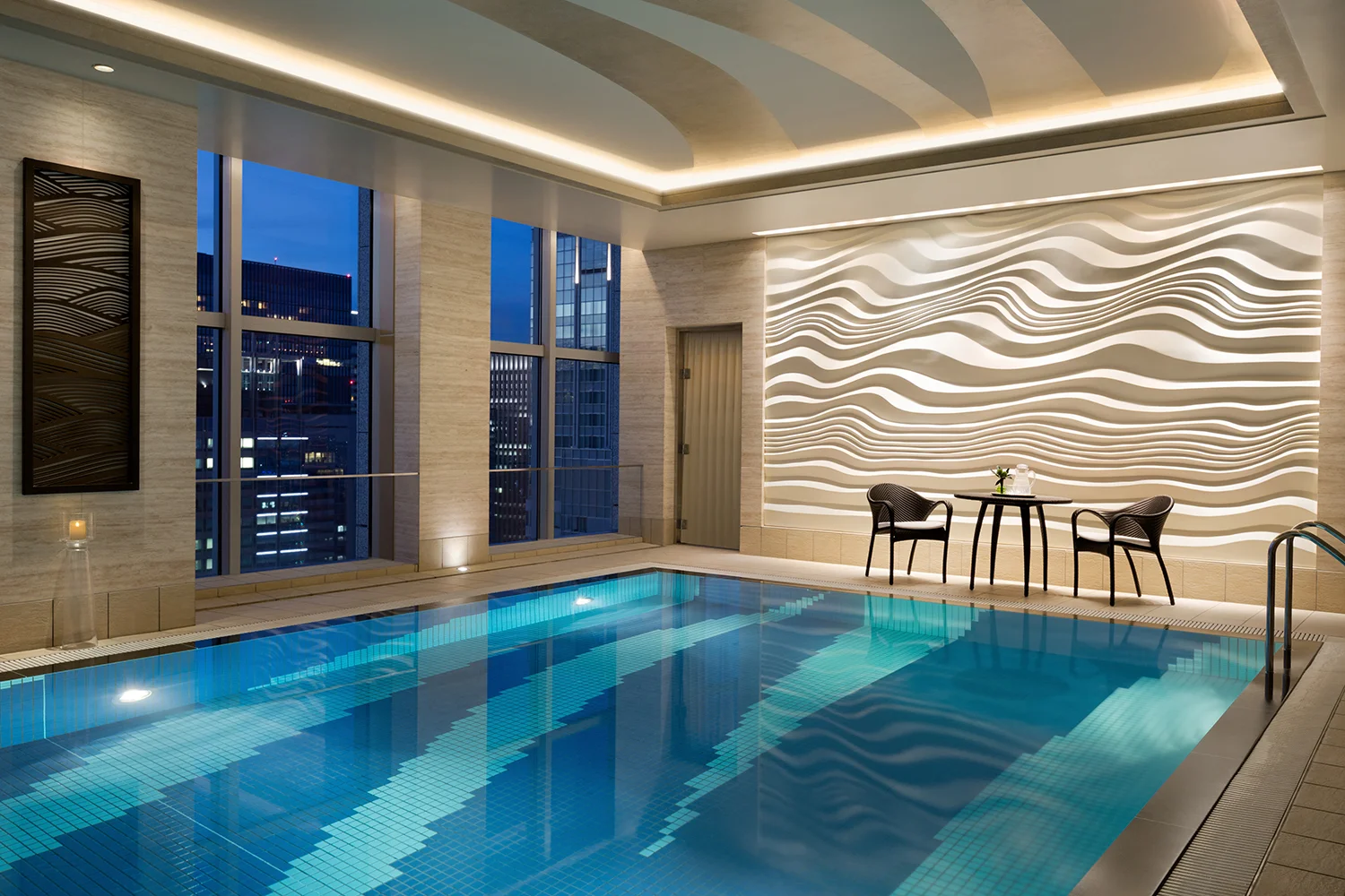The swimming pool.