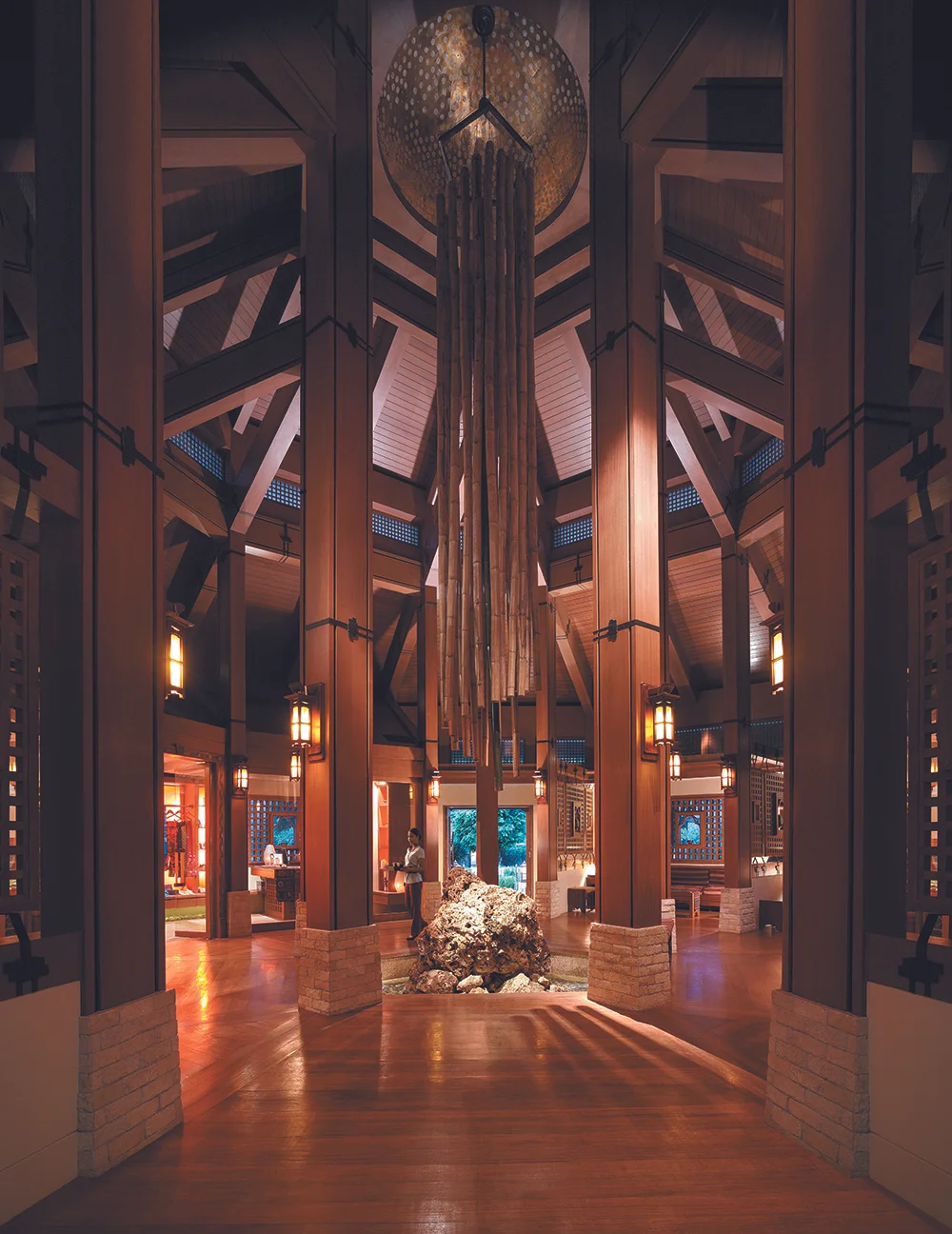 The spa’s reception.