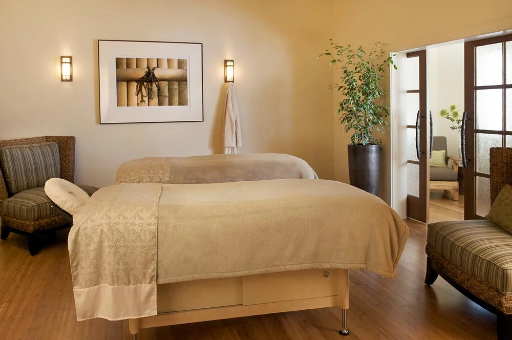Couple’s treatment room at Casa Munras Garden Hotel and Spa.