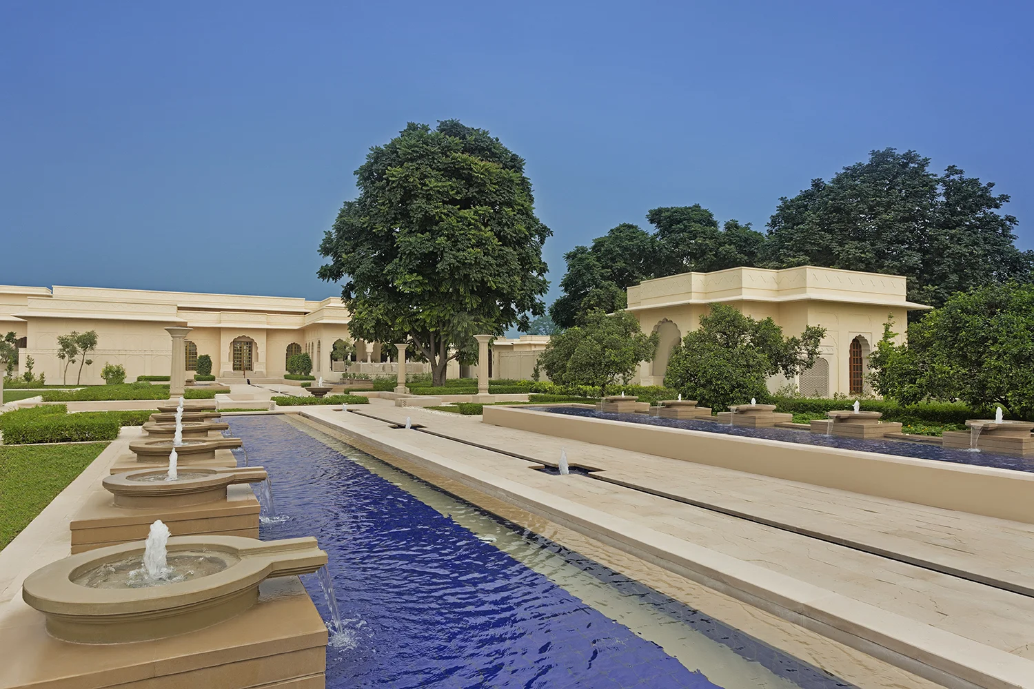 The courtyard.