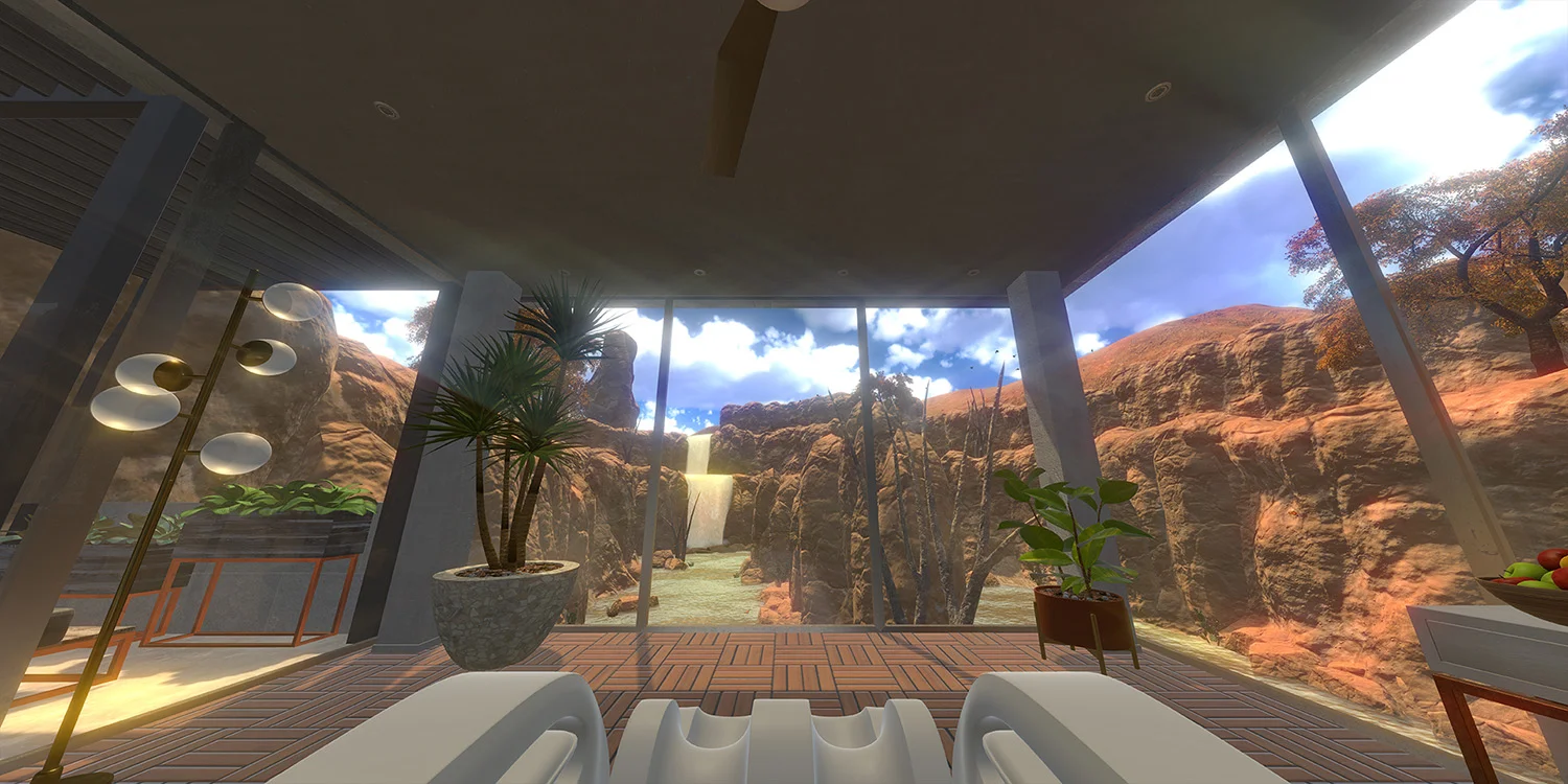 Esqapes pairs fantastic, beautifully crafted, virtual environments with a soothing massage to transport a guests’ minds and bodies to another place.