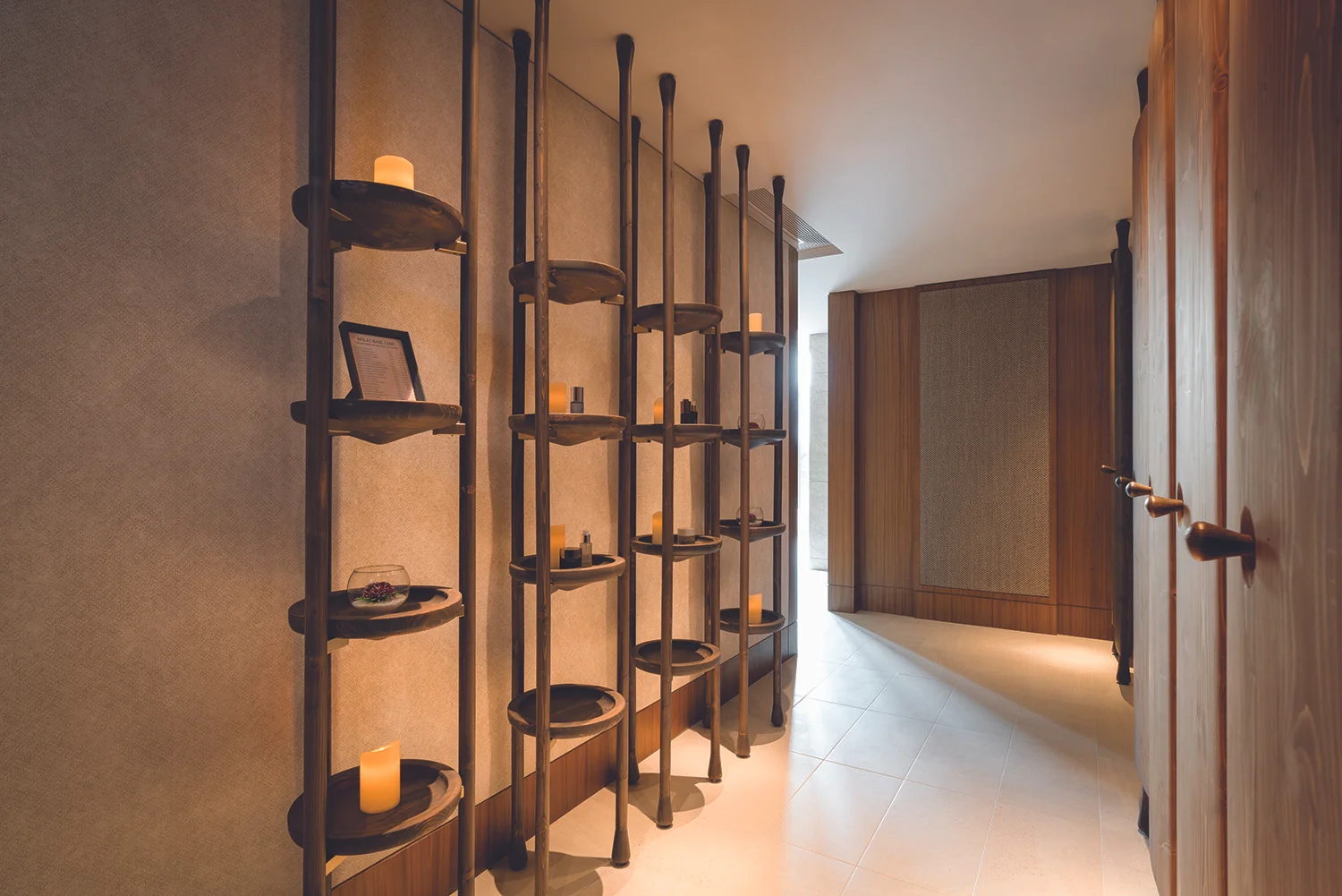 Spa hallway.