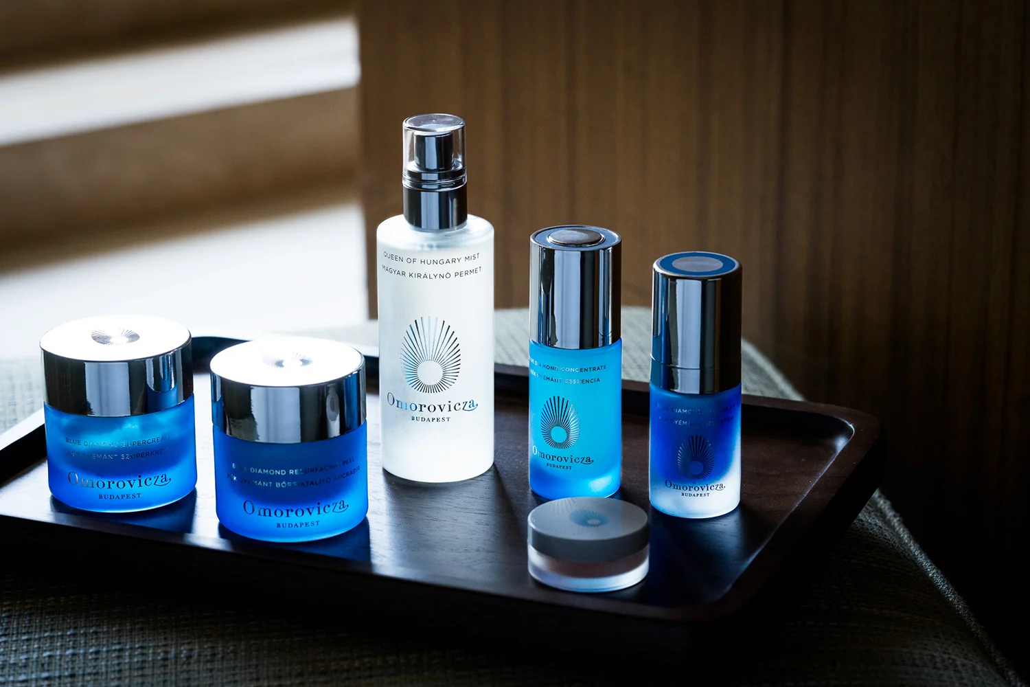 The spa carries Omorovicza skincare products.