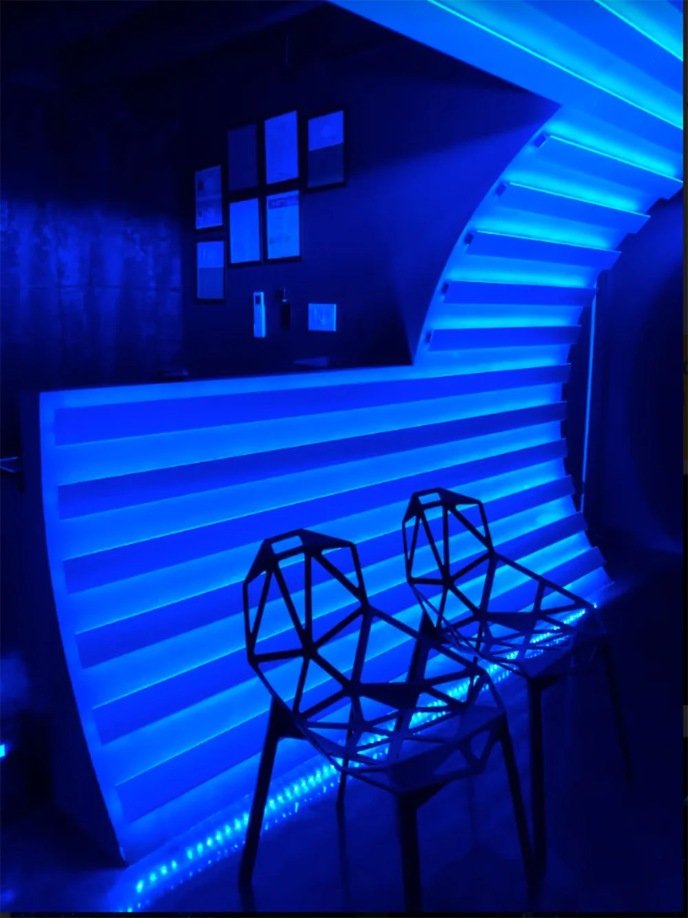 The check-in desk.