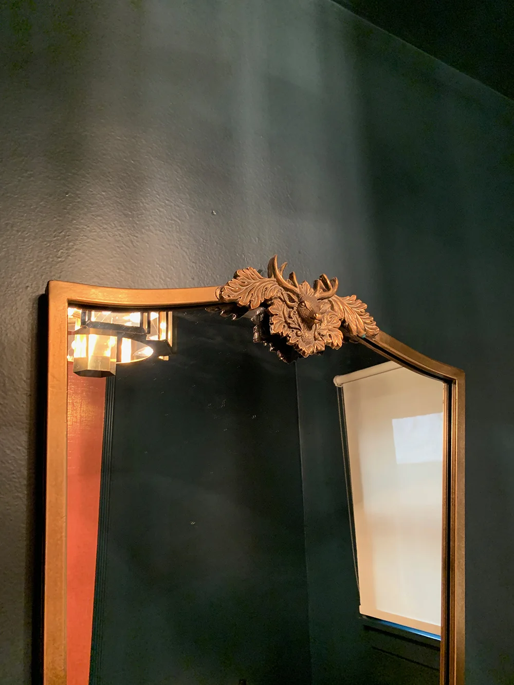 Bathroom mirror details.