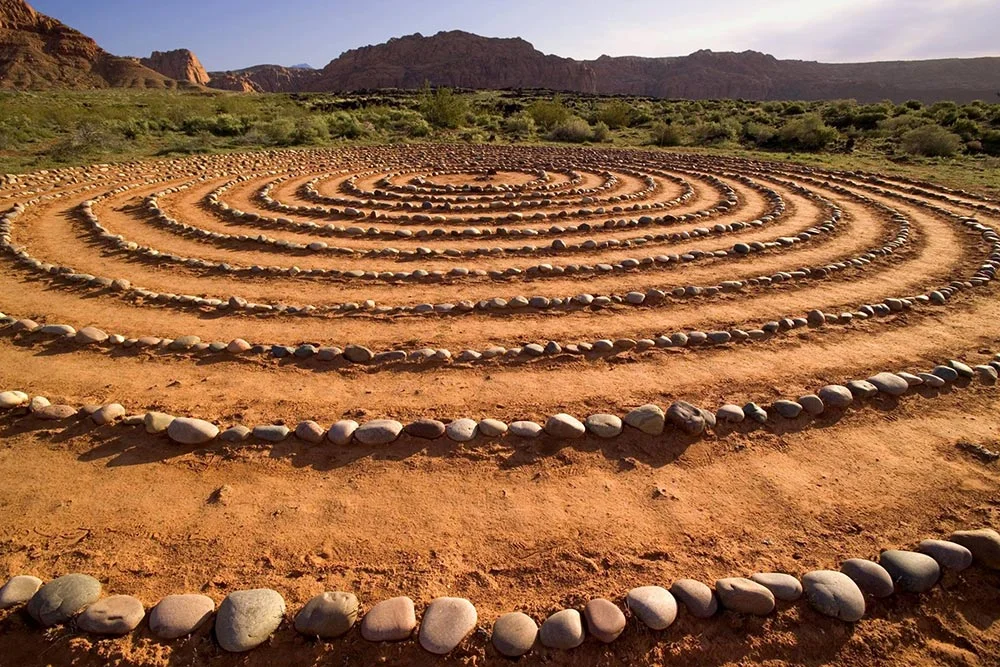 Rock labyrinth at Red Mountain Resort.