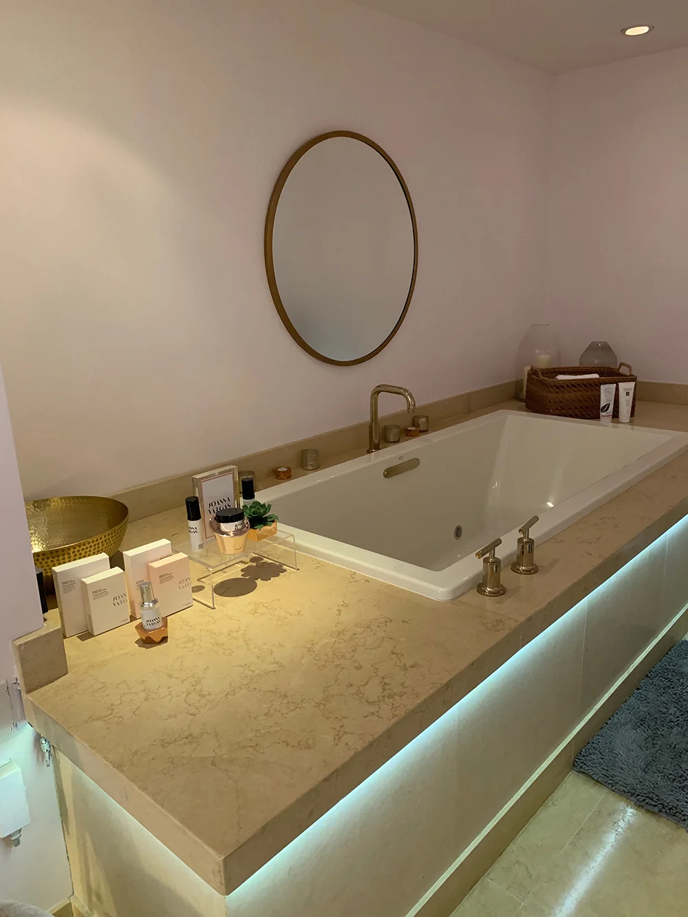 Guests can also enjoy a relaxing bath before or after their treatments.