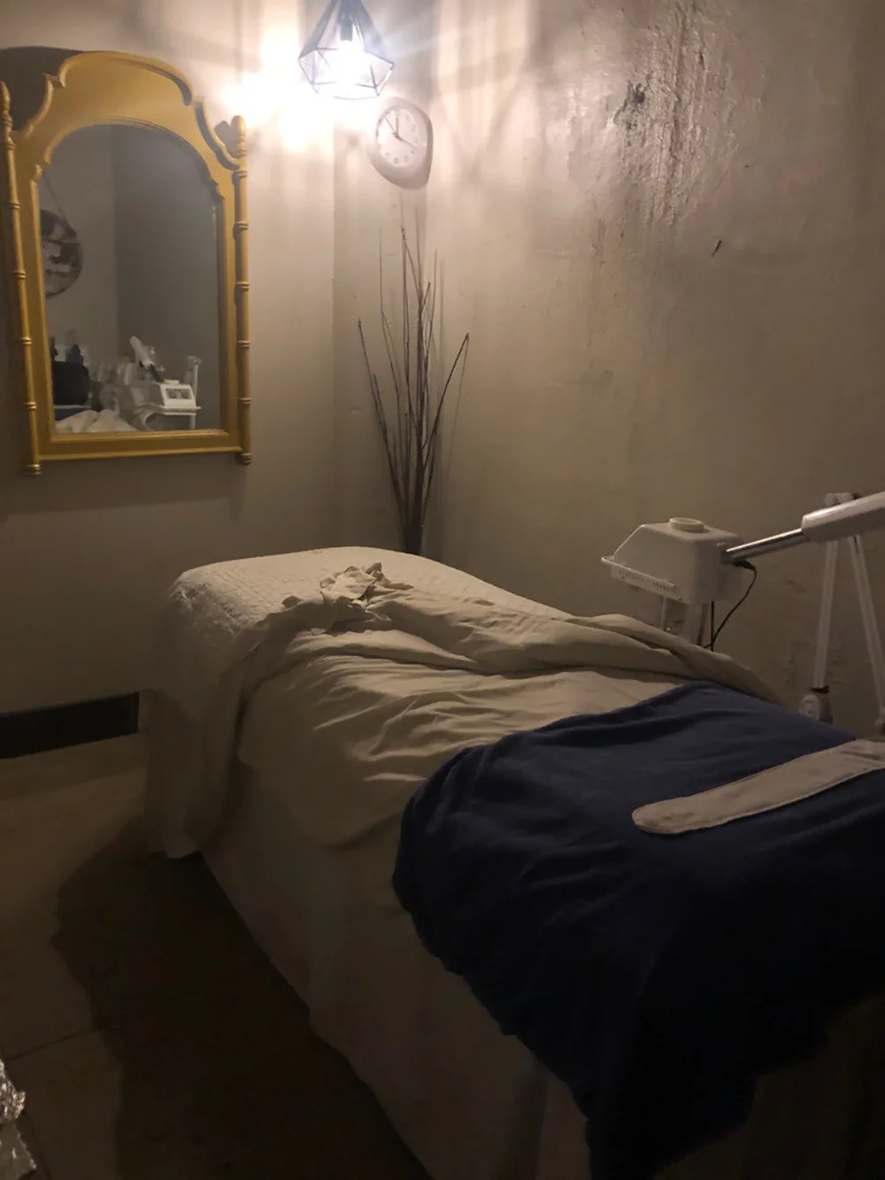 A facial treatment room.