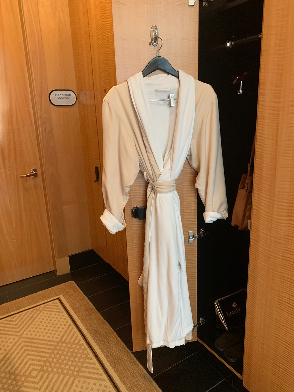 My robe and essentials.