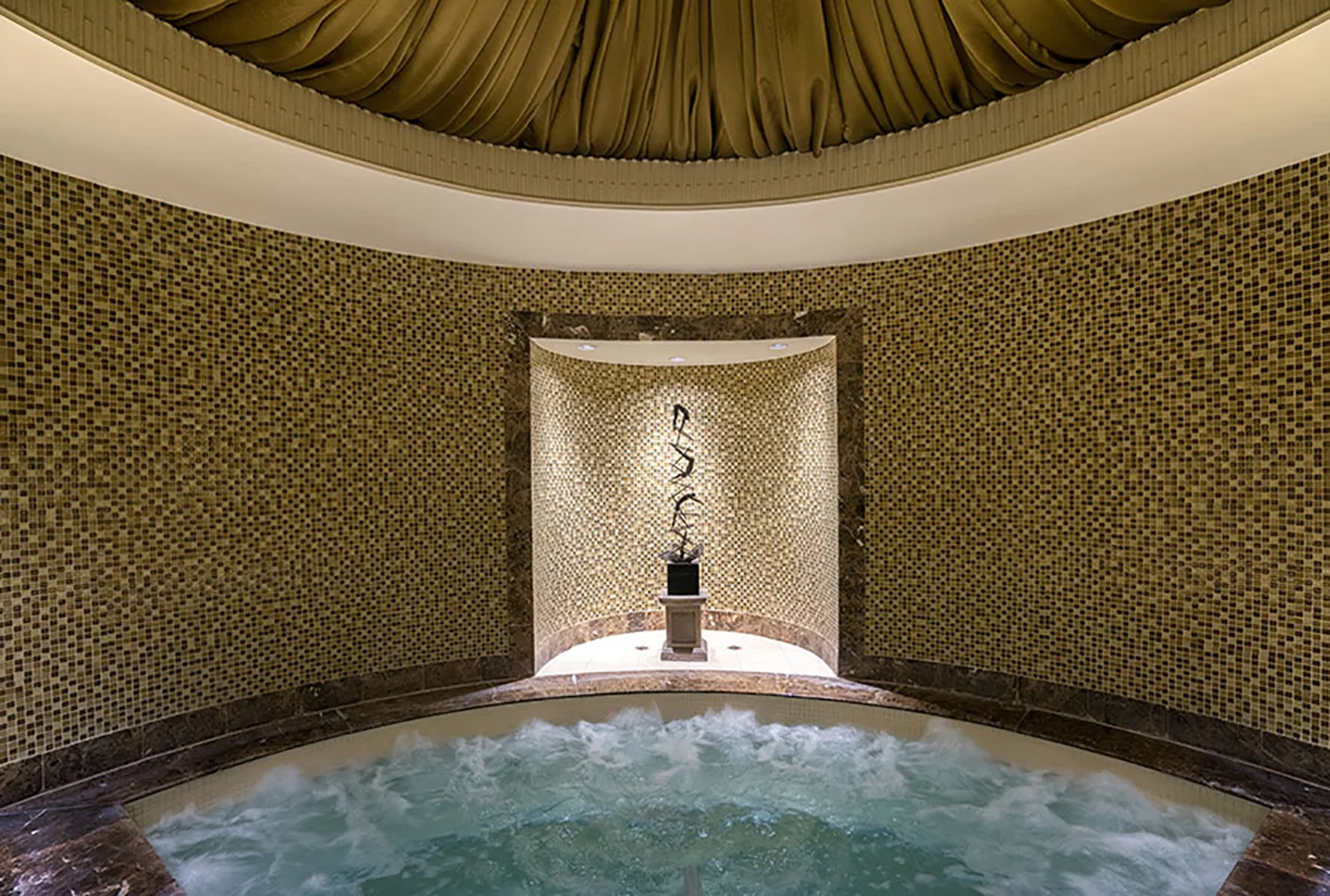 The spa whirlpool.
