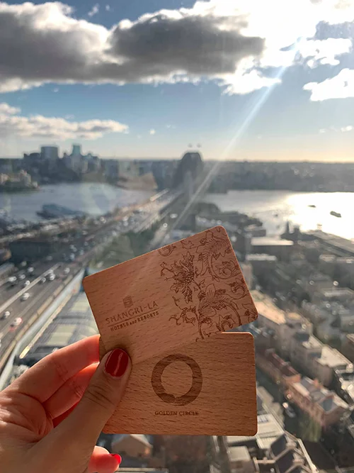 Shangri-La Hotel, Sydney Introduces Wooden Key Cards to Reduce Plastic Usage