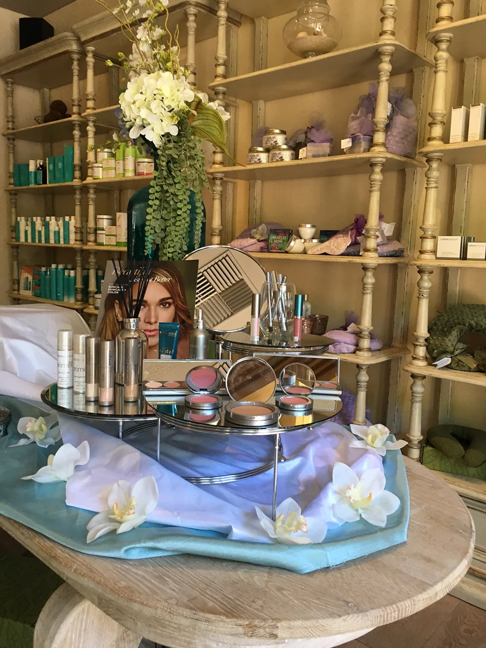 The spa’s retail boutique.