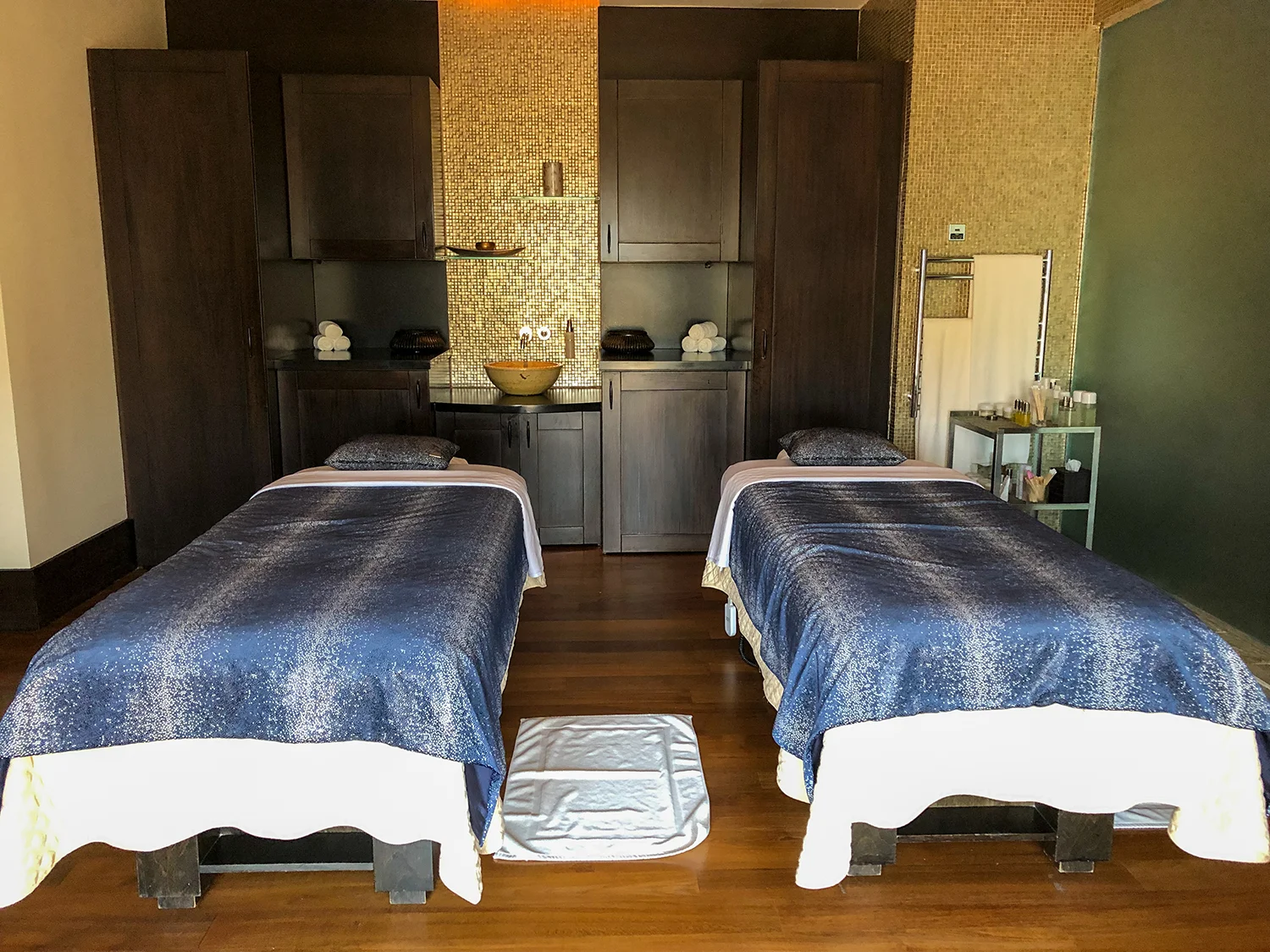 The spa features a signature selection of Ayurvedic-infused holistic, restorative, and meditative treatments for face and body.