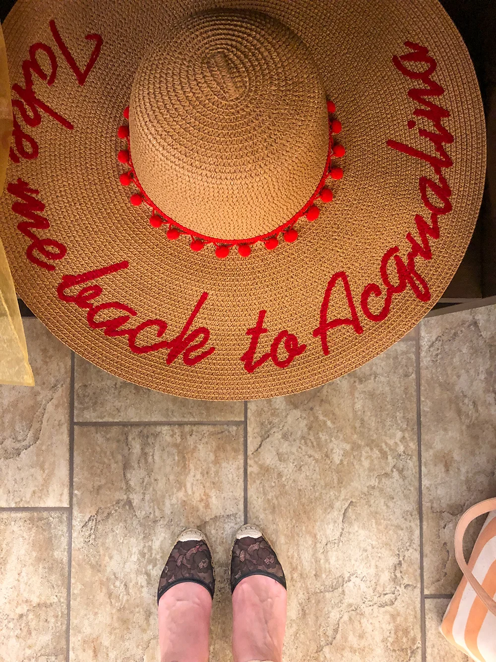 A cute hat from the resort’s boutique.