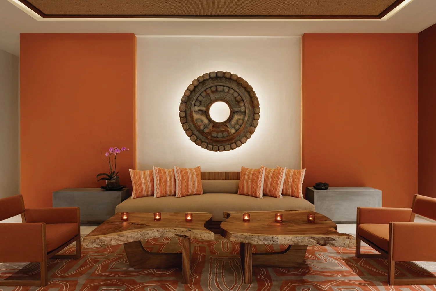 The spa’s waiting area.
