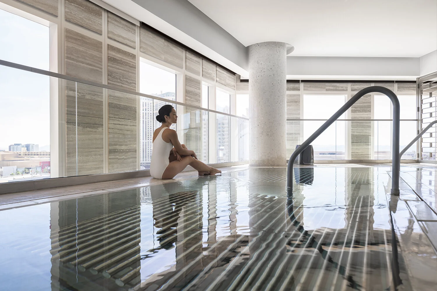 The spa’s vitality pool.