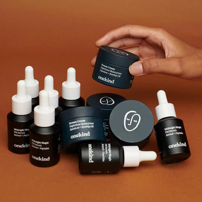 Onekind debuted on October 1 with two skincare products for nighttime.