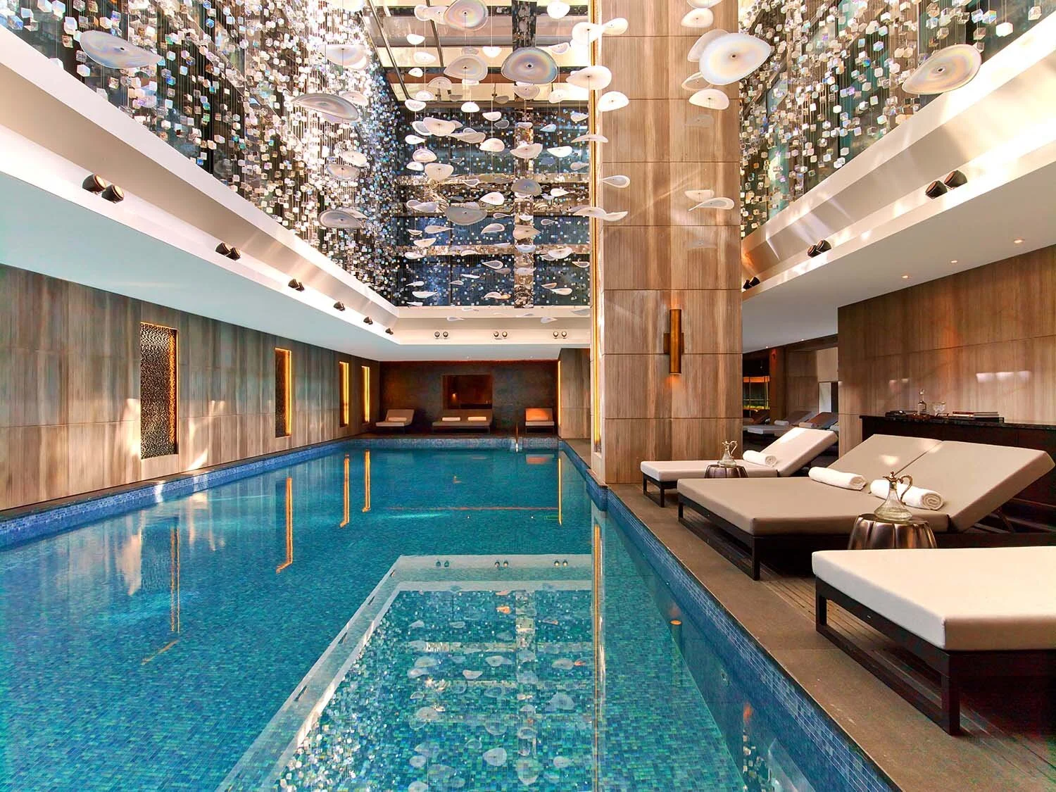 Raffles Spa at Raffles Istanbul has a stunning indoor pool.