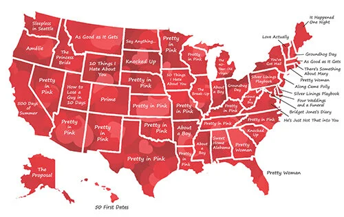 Which Rom-Com Is Most Popular in Your State?
