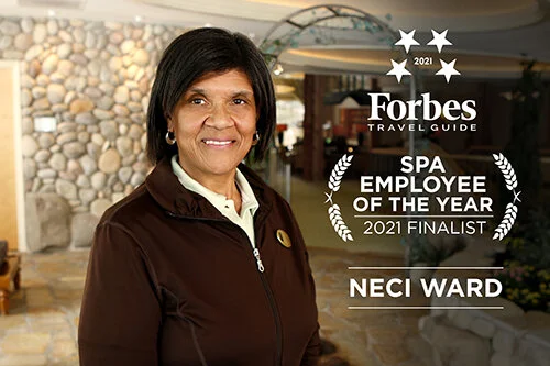 Neci Ward, Finalist for Forbes Travel Guide's 2021 Spa Employee of the Year, Shares Hospitality Tips and More
