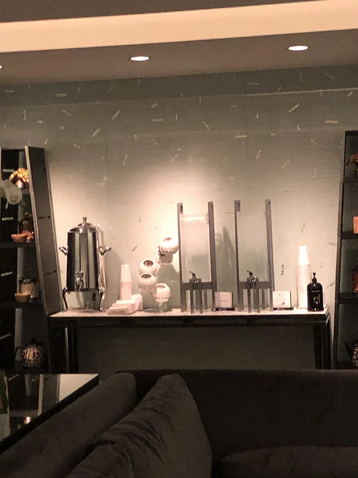 A table of refreshments greet guests in the relaxation room for either before or after their treatments.jpg