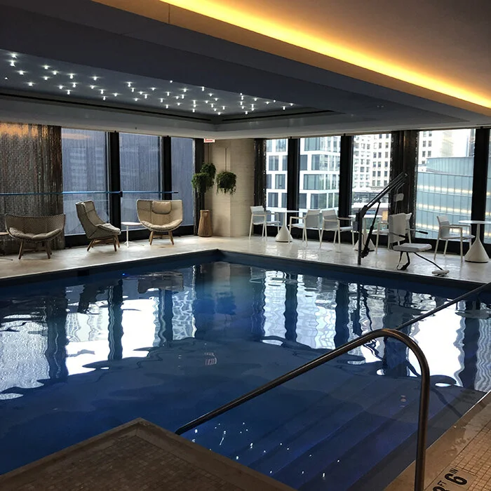 The heated pool is available for spa and hotel guests alike.jpg