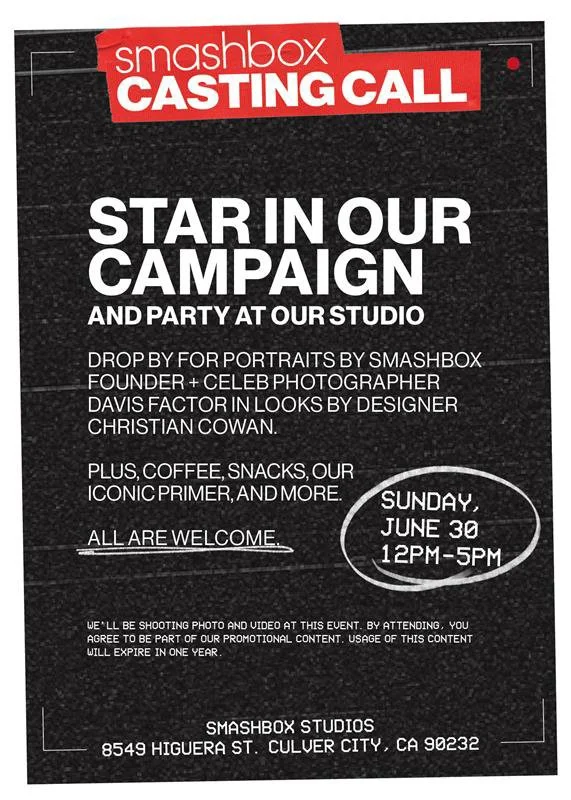 Drop by Smashbox Studios in LA for Portraits by Founder and Celebrity Photographer Davis Factor