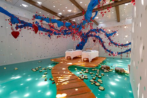 Spa Profile: The Calilo Spa in Greece Has Treatment Rooms With Mini Waterfalls and Massage Beds Above Water for a Unique Wellness Experience
