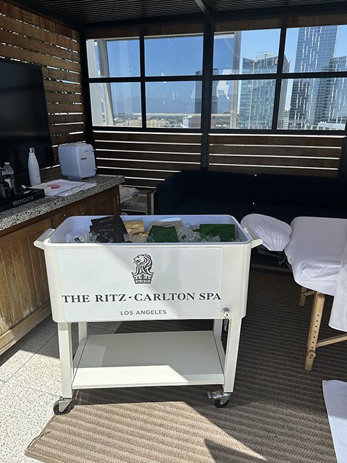 I Tried the "Cool for the Summer" Poolside Wellness Cart on the Rooftop at The Ritz-Carlton Spa, Los Angeles