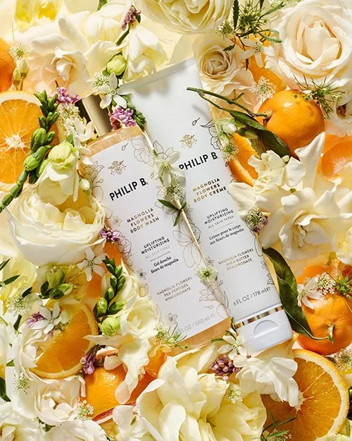 Get Your Glow On With Philip B. Magnolia Flowers Body Wash and Body Crème