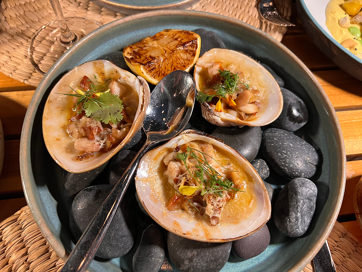 Grilled Clams at Equis.