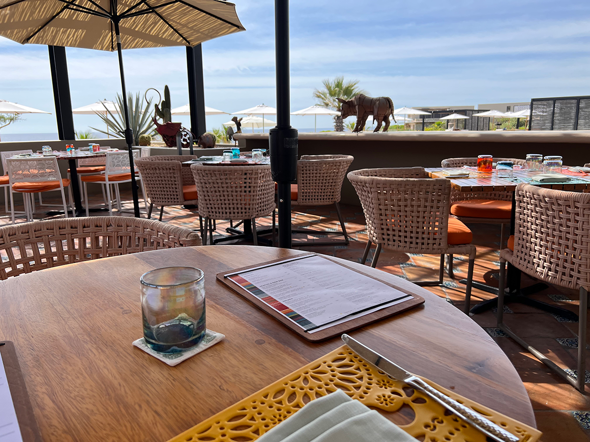 Dining setting at El Barrio.