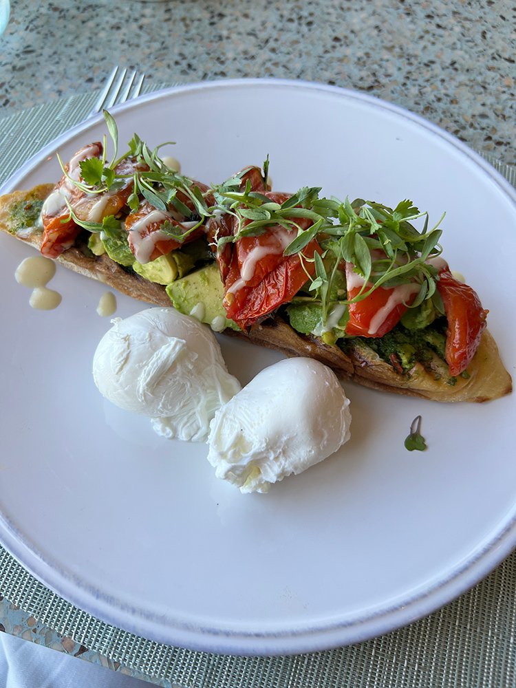 Avocado Toast at Terraza at Casa del Mar