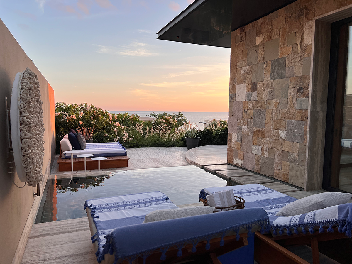 My terrace and plunge pool at Sensei at Zadún, a Ritz-Carlton Reserve.