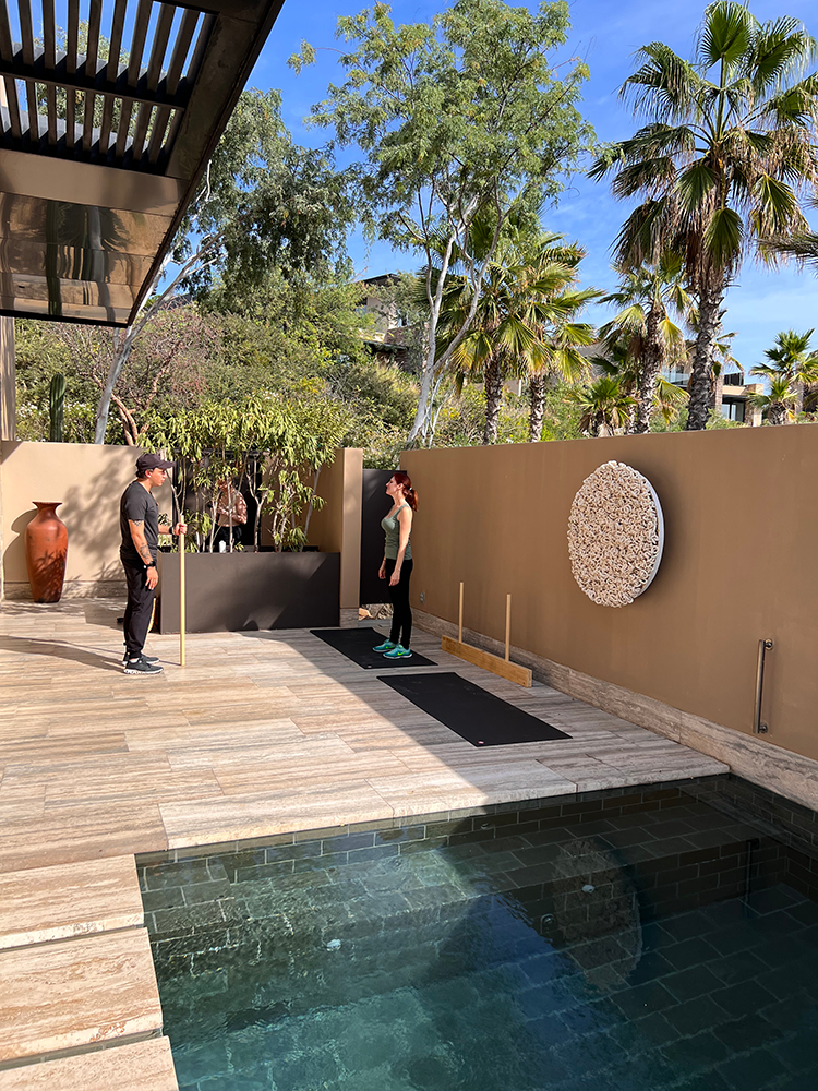 Collecting body data at a Sensei My Intention 1:1.