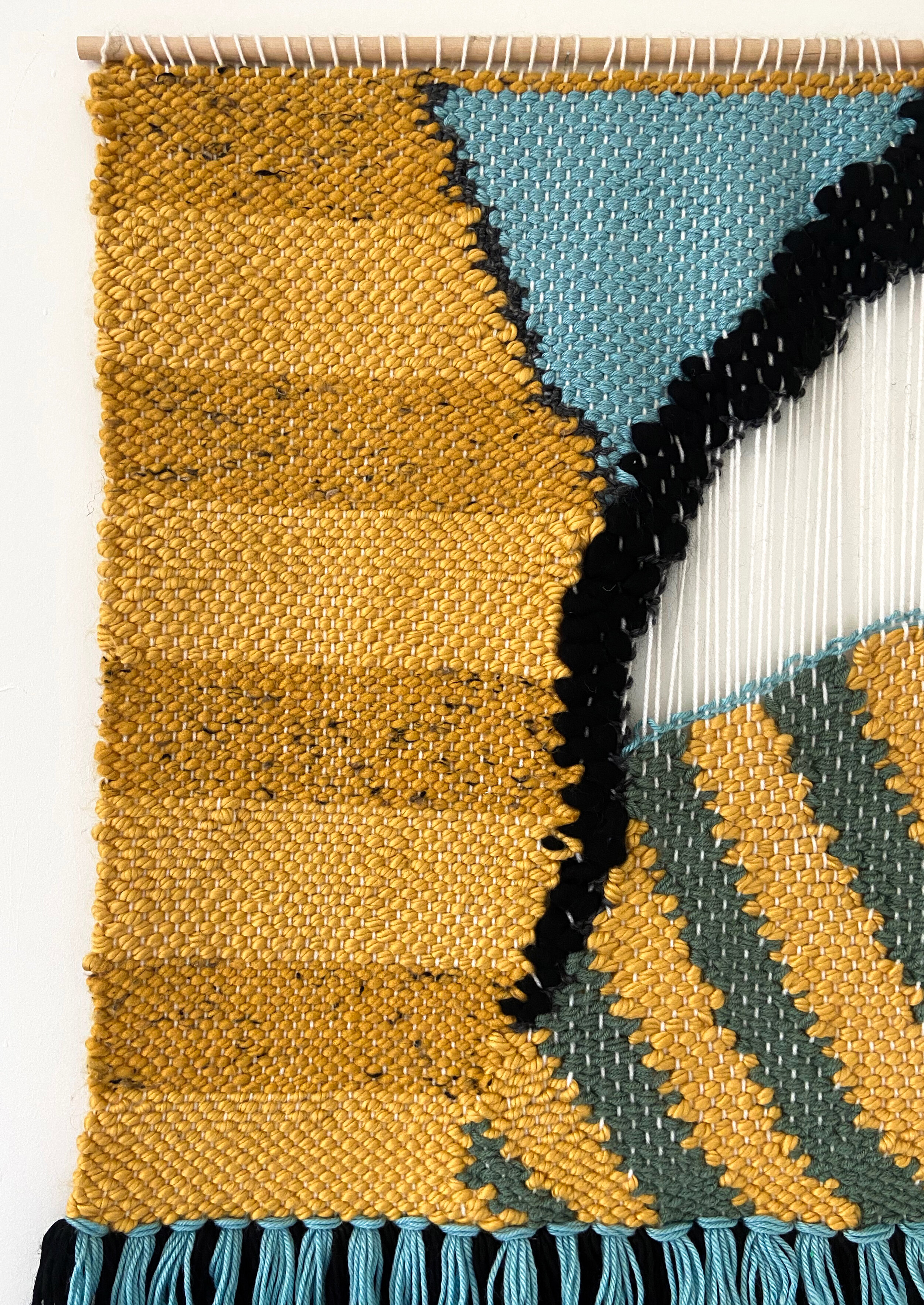 Large Yellow Black Blue Tapestry Closeup 2.jpg