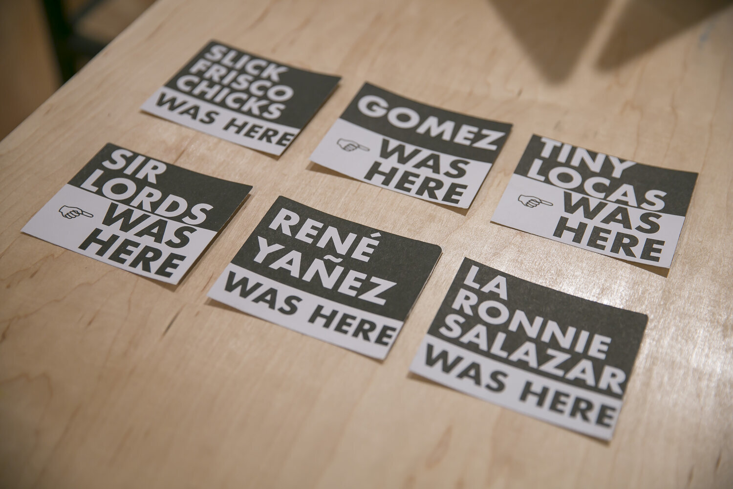 ...Was Here. Vero Majano. (stickers)