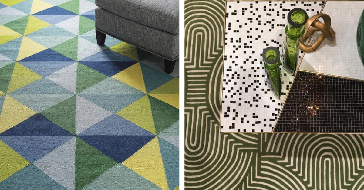 Art deco shapes - rugs and coffee table