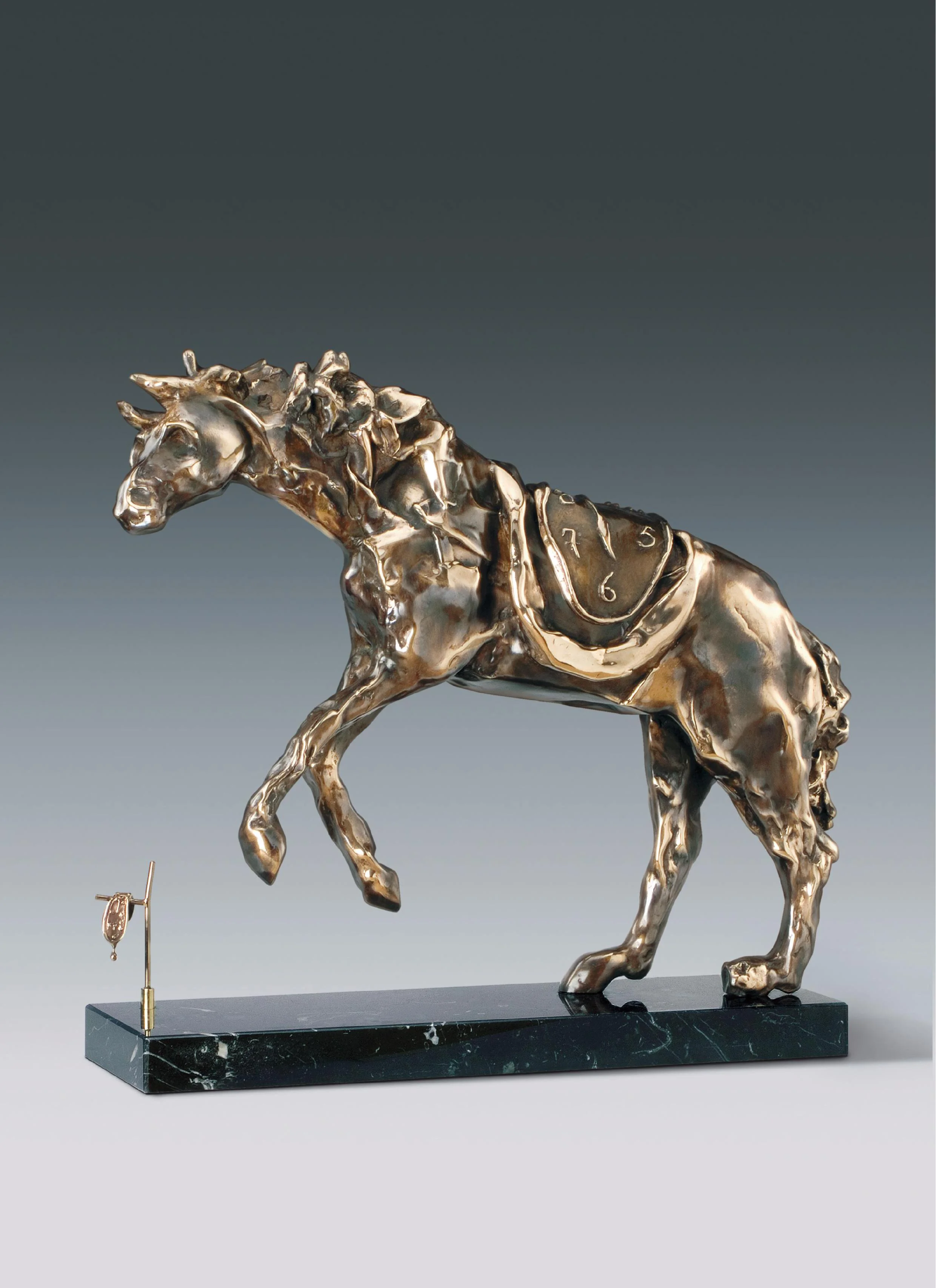 Horse Saddled With Time Brown Bronze 44cm(H) 1980