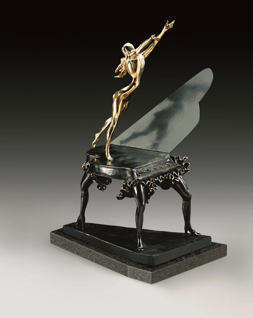 Surrealist Piano Bronze 60cm(H) 1984